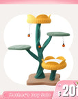 Yellow Tulip Cat Tree