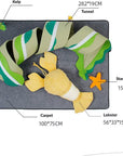 Fish Adventure Cat Sniffing Mat Tunnel