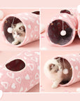 Sweetheart Snuggle Cat Tunnel Bed
