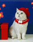 Stylish Floral Cat Beret