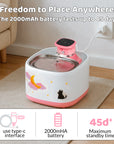 71oz Moonlight Wireless Smart Water Fountain