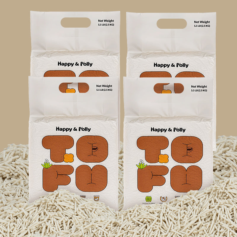 Plant-Based Tofu Litter with Triple Natural Deodorizers