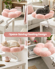 Cozy Flower Desk Cat Bed