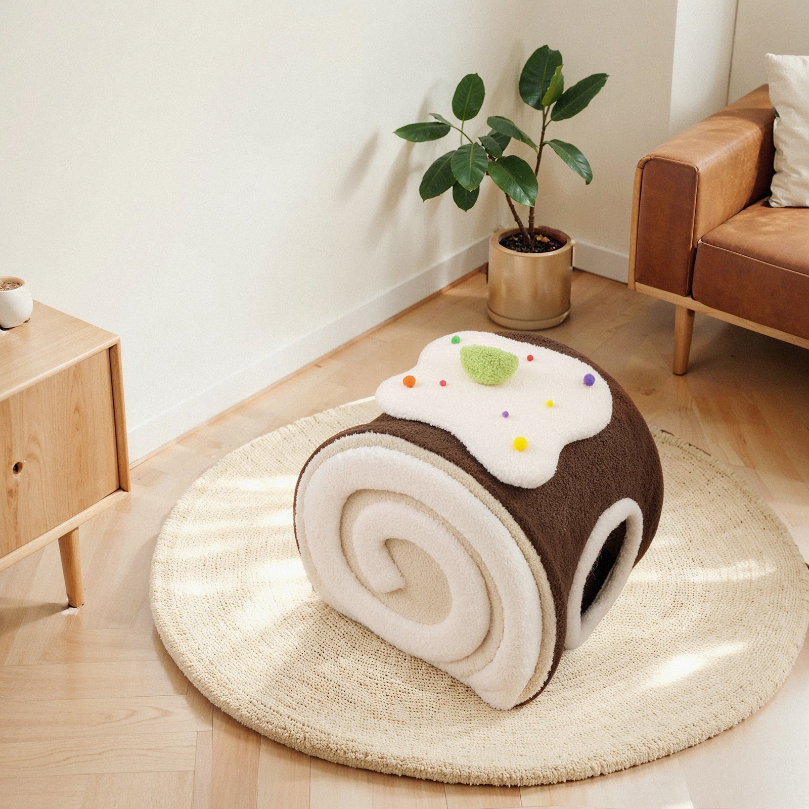 Choco Swiss Roll Cat Cave