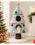 47.2" Decorative Vertical Christmas Tree-Style Cat Tree