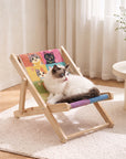 Foldable Cat Lounge Chair With Scratching Surface