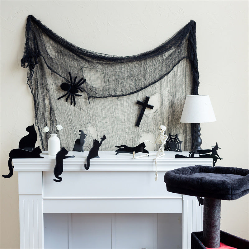 PVC Cat Witch Home Decor
