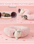 Sweetheart Snuggle Cat Tunnel Bed