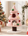 47.2" Decorative Vertical Christmas Tree-Style Cat Tree