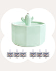 50oz/1.5L Cactus Style Cat Water Fountain