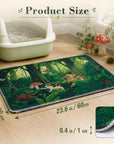 Tropical Jungle Cat Litter Mat