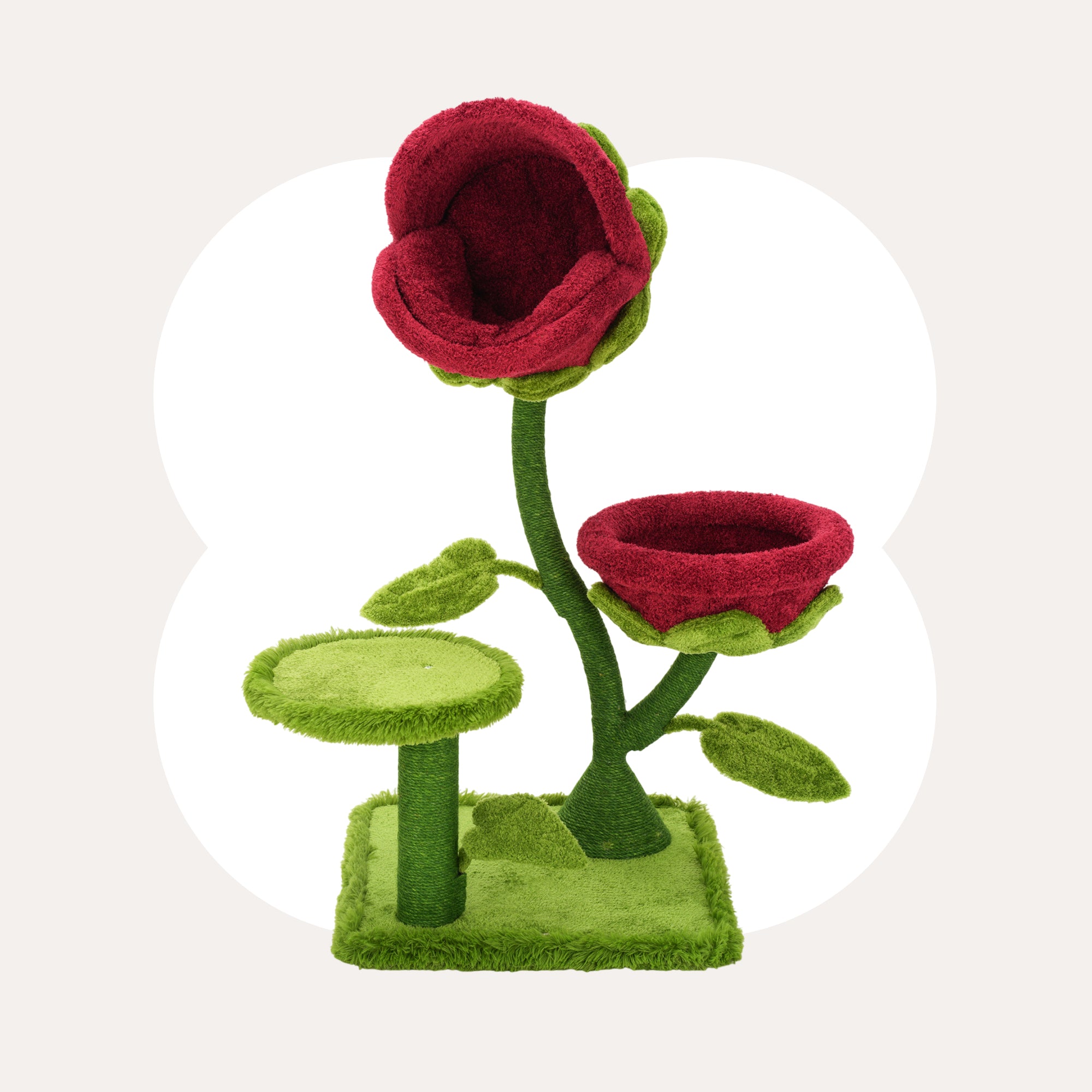 Happy & Polly 50.8'' Carnivorous Blossom Flower Cat Tree Max