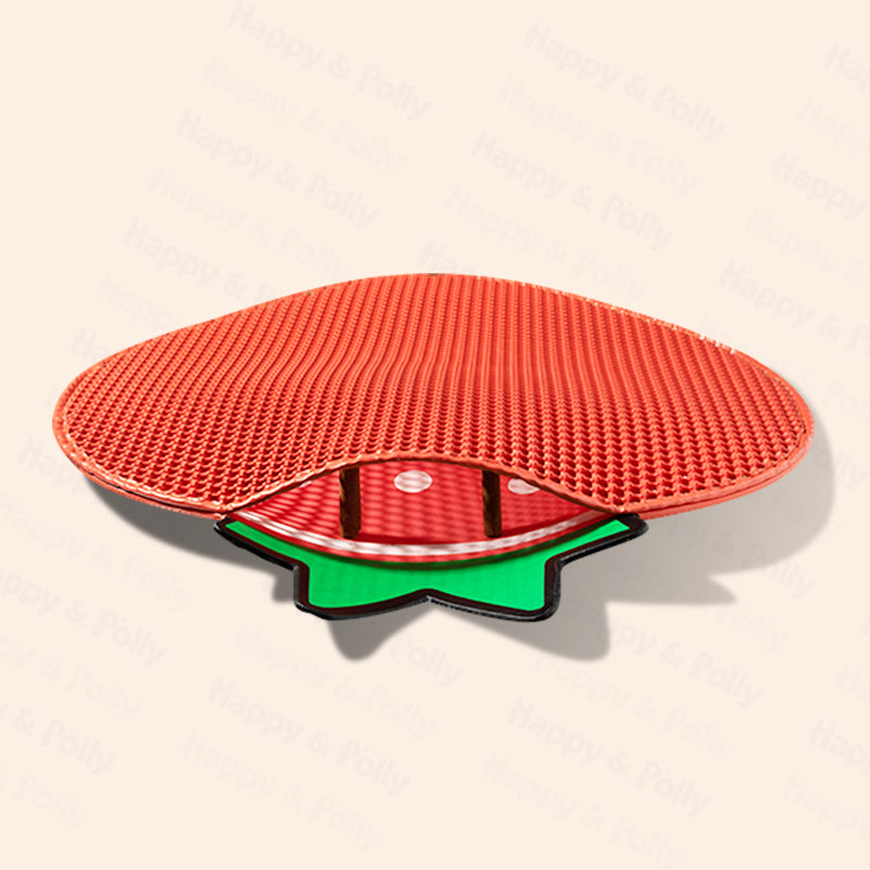 Double-Layer Strawberry Cat Litter Trapping Mat โ Keep Your Floors Clean
