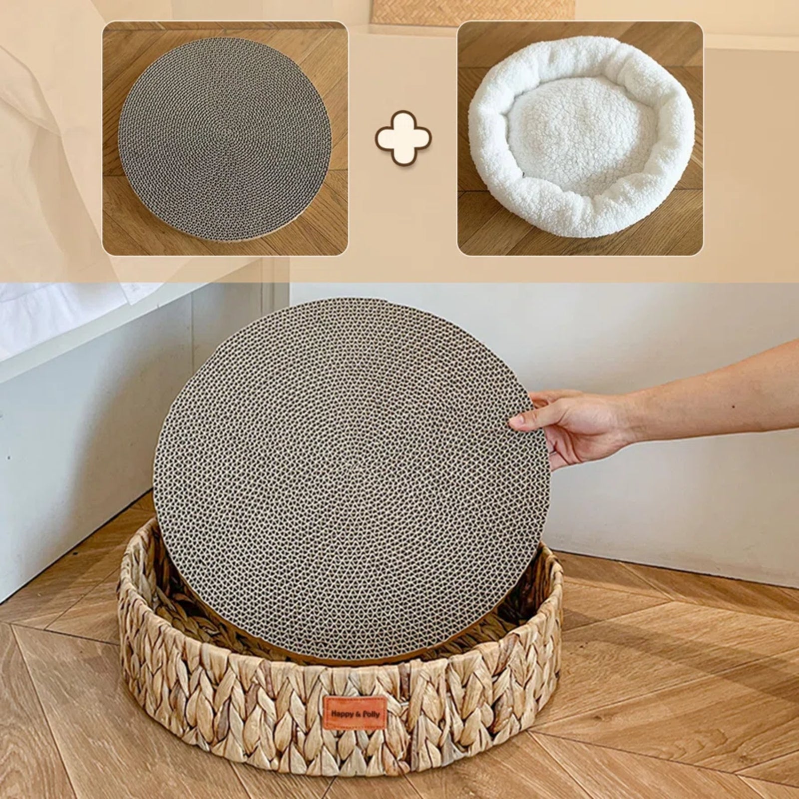 Handwoven Gourd Grass Cat Bed