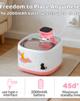71oz Moonlight Wireless Smart Water Fountain