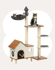 Wooden House Cat Tree