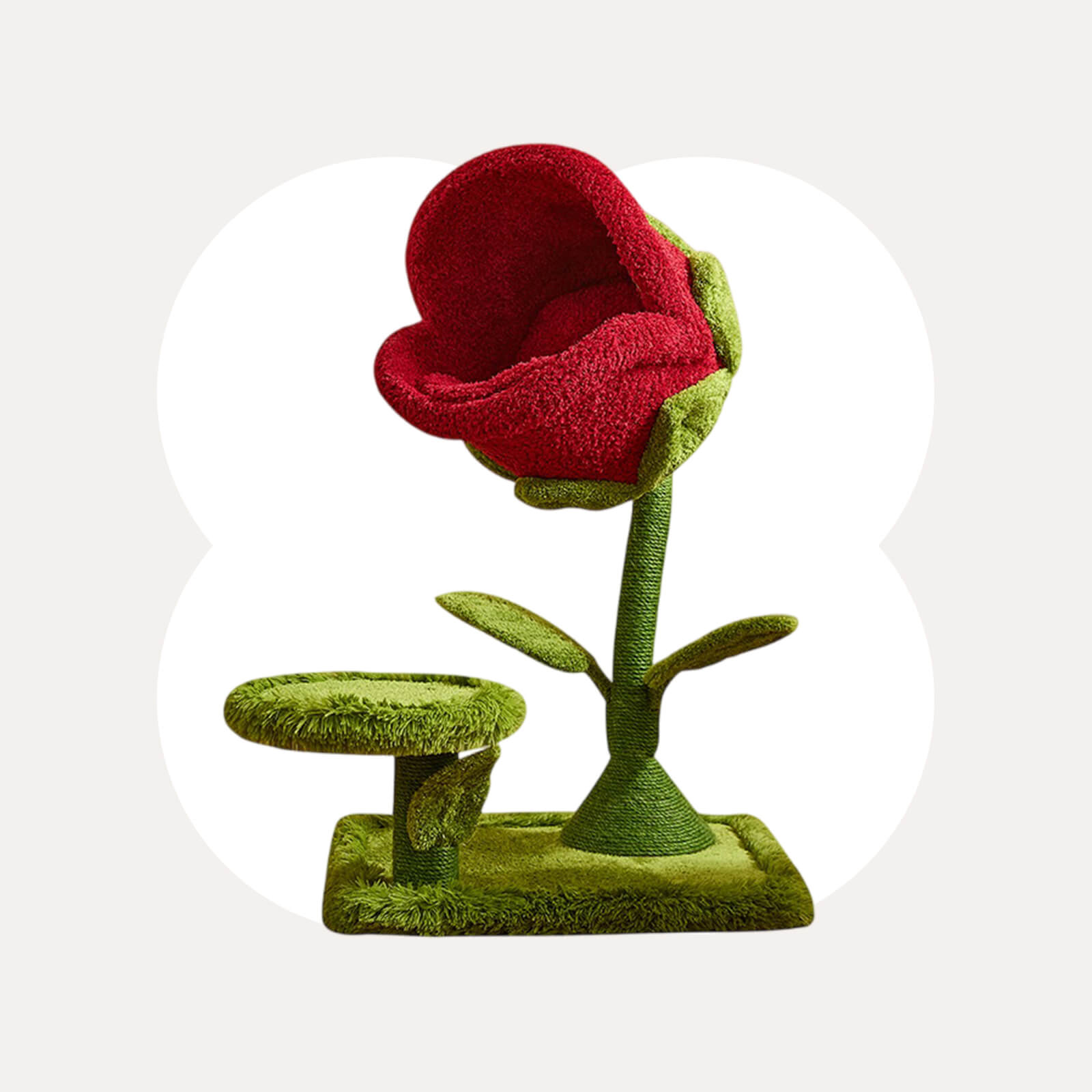 41.7'' Carnivorous Flower-Inspired Cat Tree – Happy & Polly