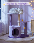 Moonlight inspired cat tree in bedroom scene