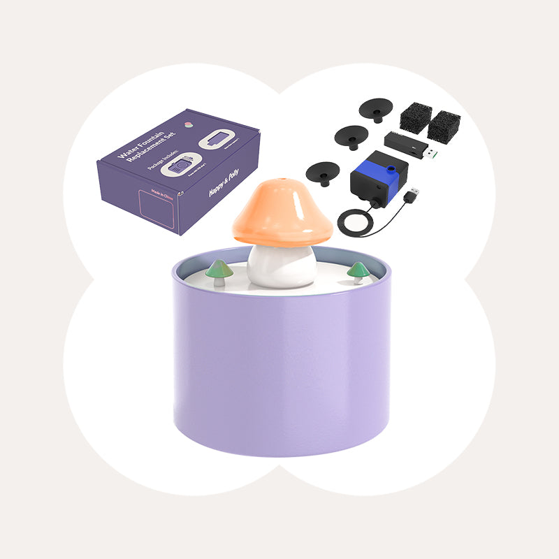 Mushroom Cat Water Fountain