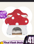 Mushroom Loft – Cat Bed & Scratcher Combo