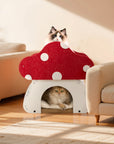 Mushroom Loft – Cat Bed & Scratcher Combo