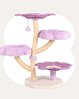 Purple Woven Flower Cat Tree
