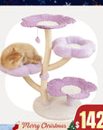 Purple Woven Flower Cat Tree