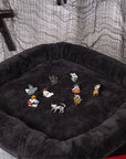 Whimsical Skull Badges Set