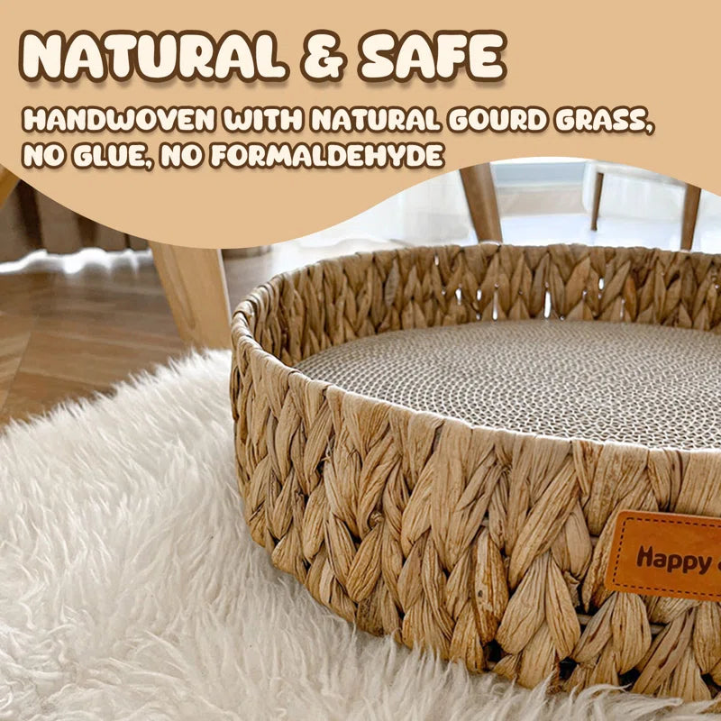 Handwoven Gourd Grass Cat Bed