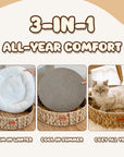 Handwoven Gourd Grass Cat Bed