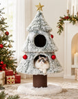 47.2" Decorative Vertical Christmas Tree-Style Cat Tree