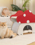 Mushroom Loft – Cat Bed & Scratcher Combo