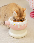 27oz Donut Style Cat Bowl Set