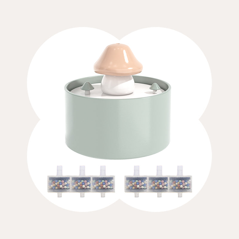 Mushroom Cat Water Fountain