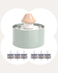 63.5oz / 1.8L Mushroom Cat Water Fountain
