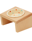 Elevated Wooden Cat Bowl