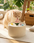 42oz Tulip Garden Cat Water Fountain