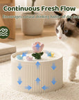 42oz Tulip Garden Cat Water Fountain