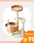 Sleeping in the Bowl Cat Tree