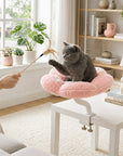Cozy Flower Desk Cat Bed