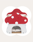Mushroom Loft – Cat Bed & Scratcher Combo