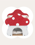 Mushroom Loft – Cat Bed & Scratcher Combo