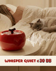 50oz Love Apple Cat Water Fountain