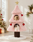 47.2" Decorative Vertical Christmas Tree-Style Cat Tree