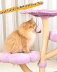 Purple Woven Flower Cat Tree
