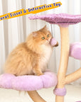 Purple Woven Flower Cat Tree