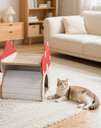 Mushroom Loft – Cat Bed & Scratcher Combo