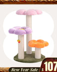 Three Flower Cat Tree