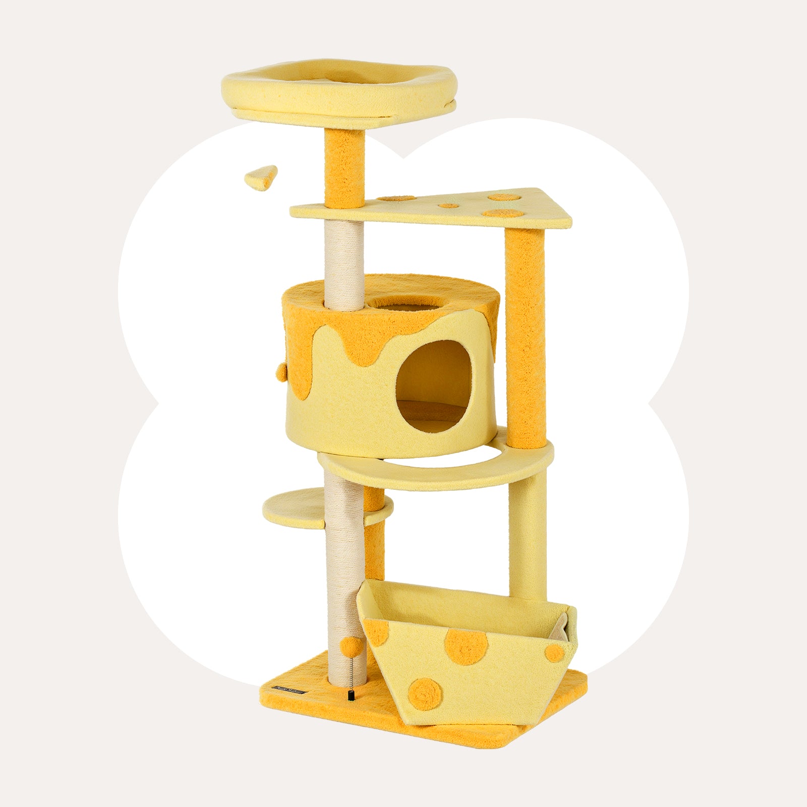 Happy & Polly Transformable Cheese Cat Tree