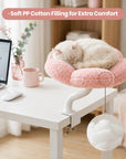 Cozy Flower Desk Cat Bed